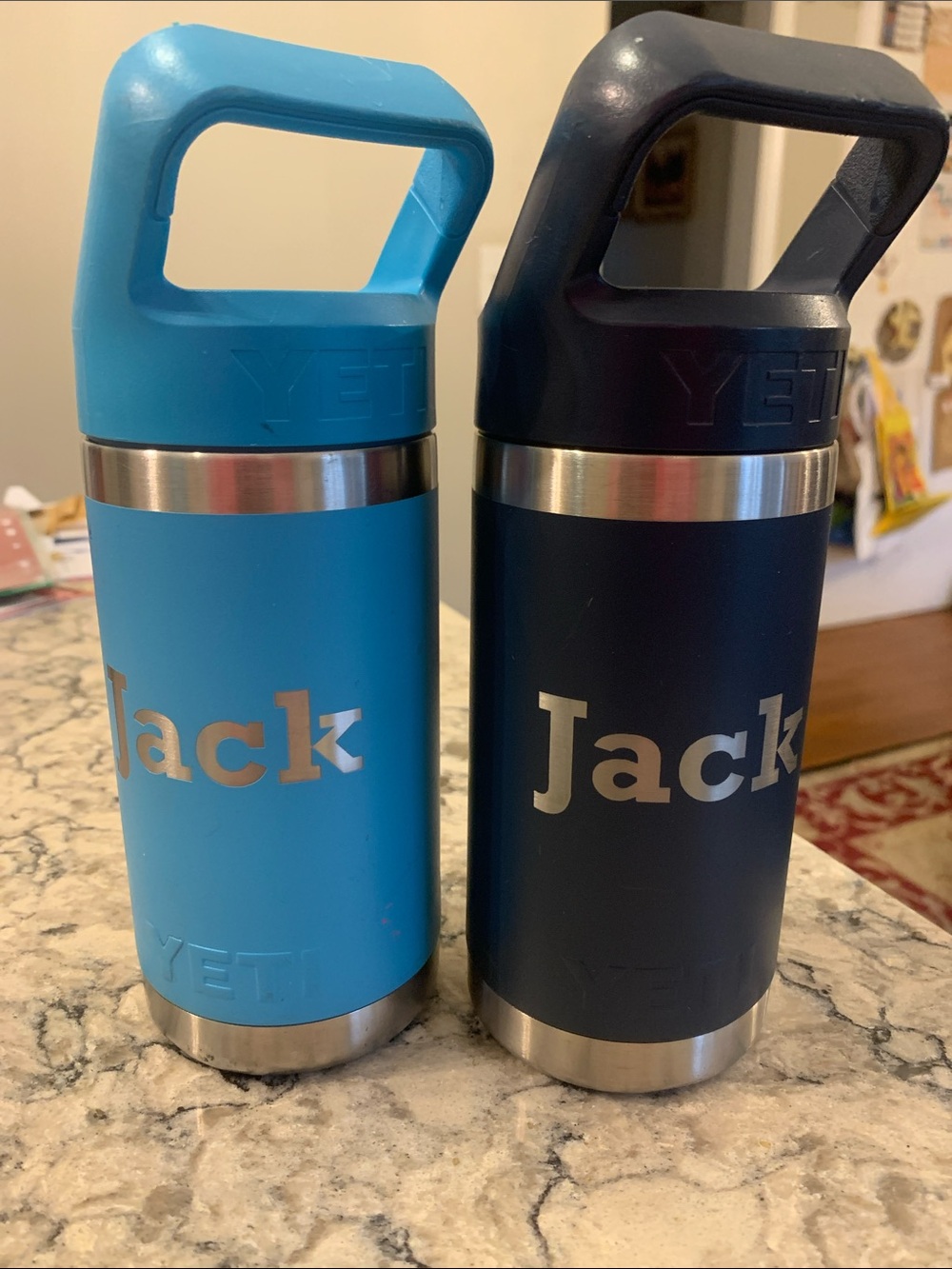 Yeti Personalized Jack Blue and Navy Travel Bottles